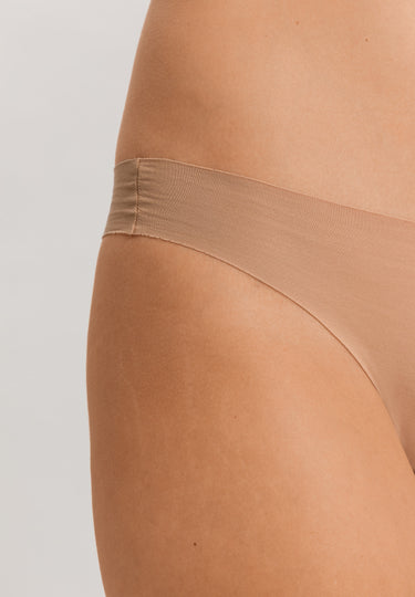 Invisible Cotton Cotton Blend Thong | Beige 71242-1272